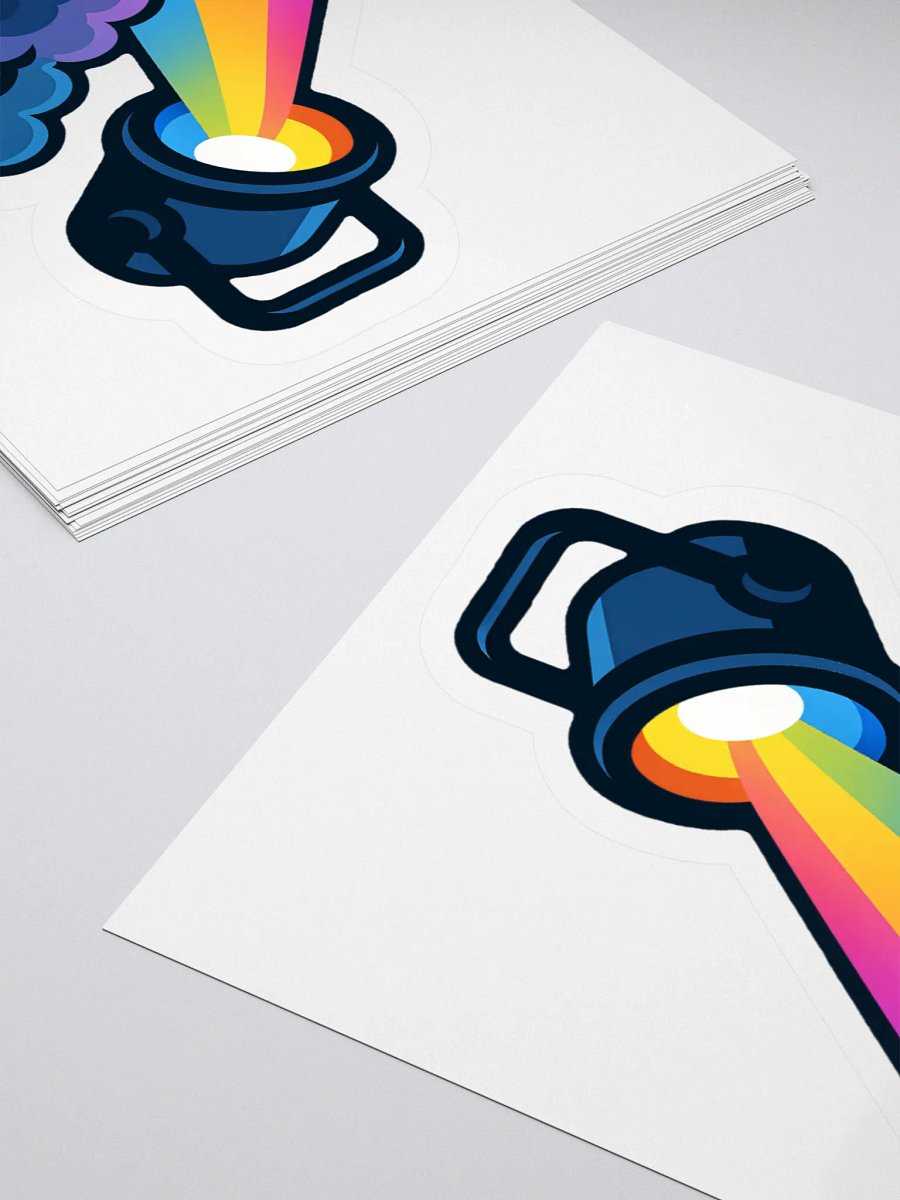 Theatrically Jerry: Rainbow Stage Light Fog Sticker product image (11)