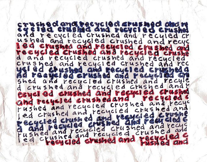 crushed and recycled panel card print product image (1)