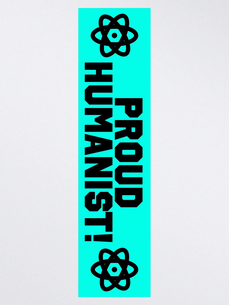 "Proud Humanist!" - Bumper Sticker product image (3)