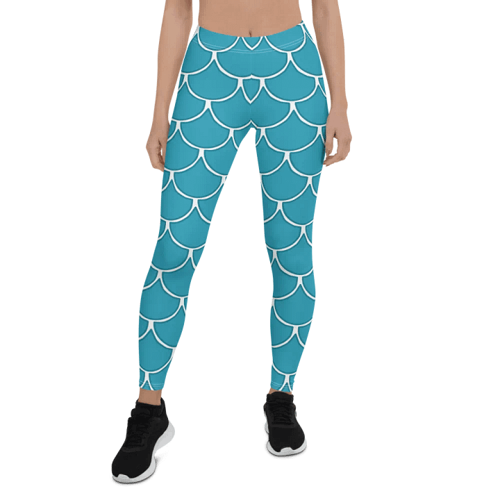Mermaid Print Leggings – Enchanting, Stylish & Ultra-Comfortable product image (1)