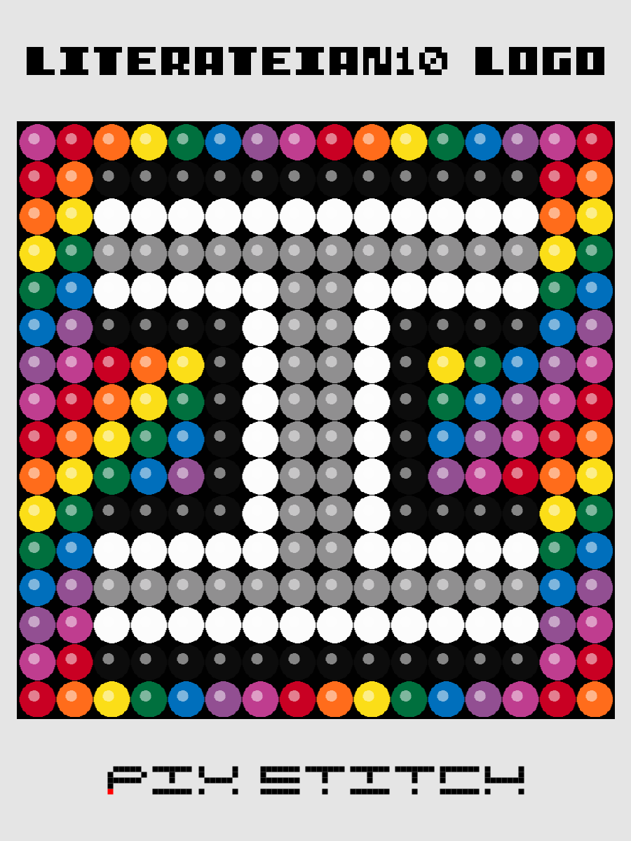 Literateian10 Logo Pixel Art product image (1)