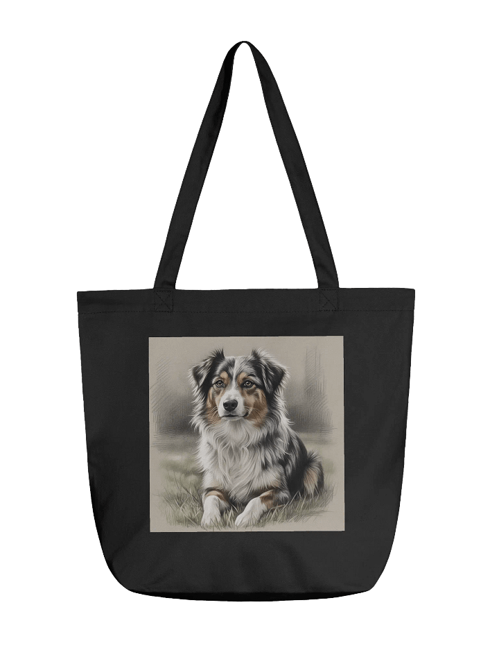 Australian Sheepdog Pencil Sketch 2 Tote Bag product image (1)
