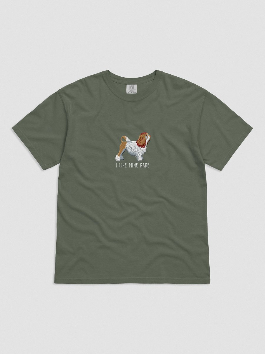 I Like Mine Rare T-Shirt(Embroidered) of a Lowchen(Brown & White) product image (31)