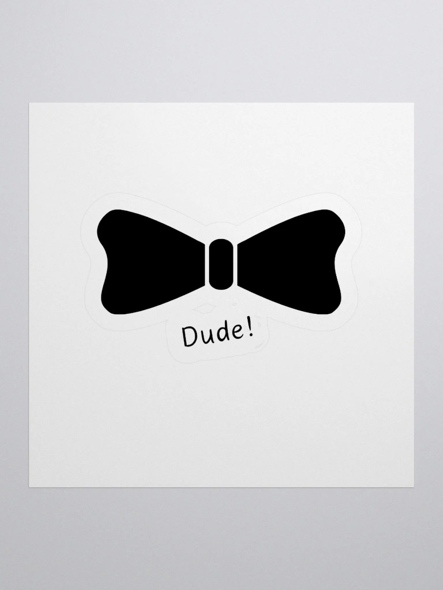 Dudish bow tie design sticker 013 product image (1)