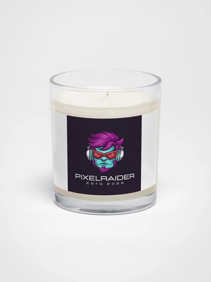 Soy Wax Candle In A Clear Glass Jar product image (1)