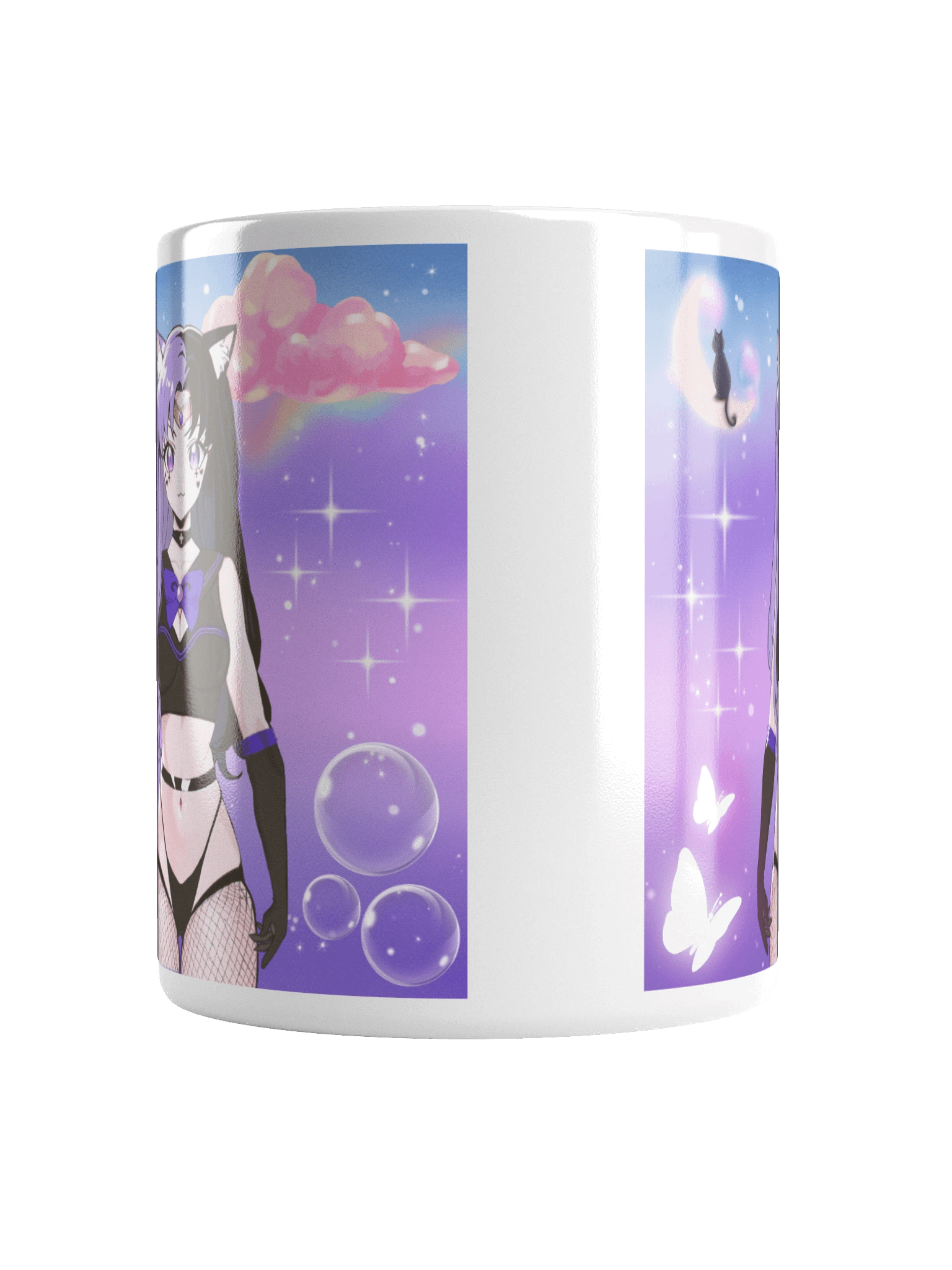 Sailor Nekowave (Dream Version) White Glassy Mug product image (6)