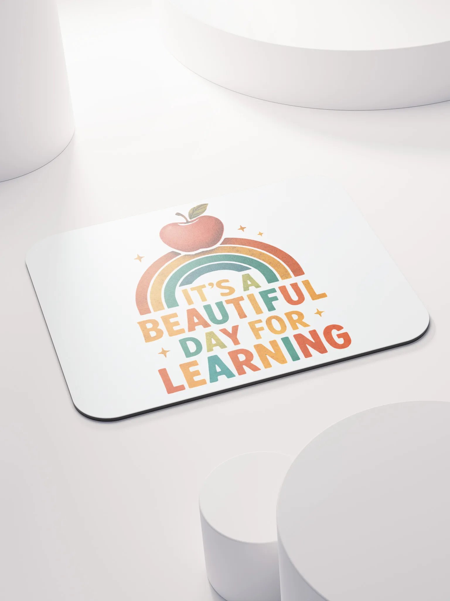 Beautiful Day for Learning Mouse Pad – Bright Desk Mat for Teachers product image (4)