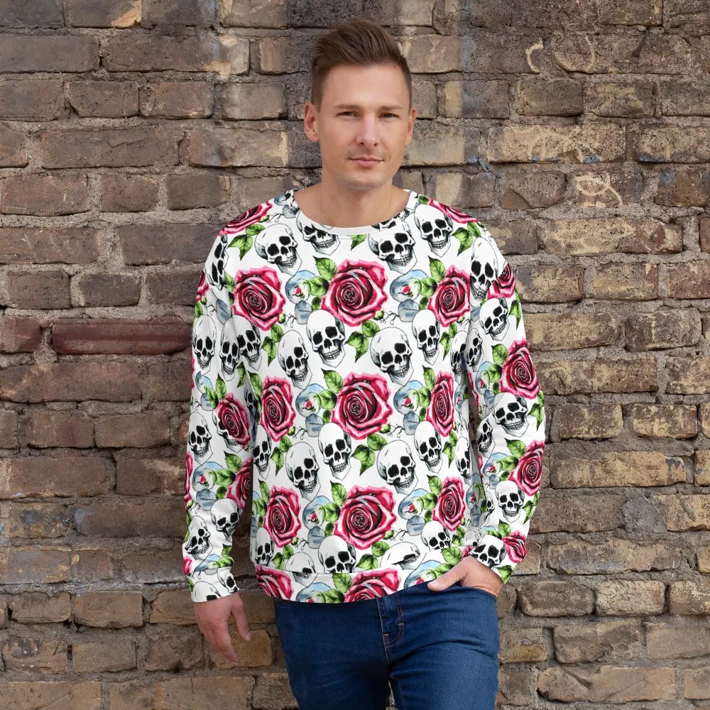 Skull Rose Harmony Recycled Sweatshirt product image (9)