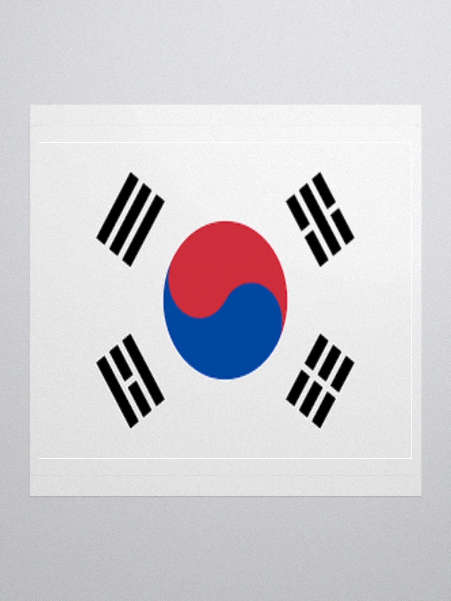 South Korea Flag Sticker | Taegeuk Design | Durable Vinyl | 3 Sizes product image (1)
