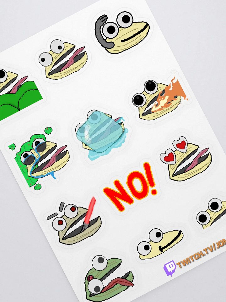 Jombie's Clam Stickers - Set #2 product image (2)