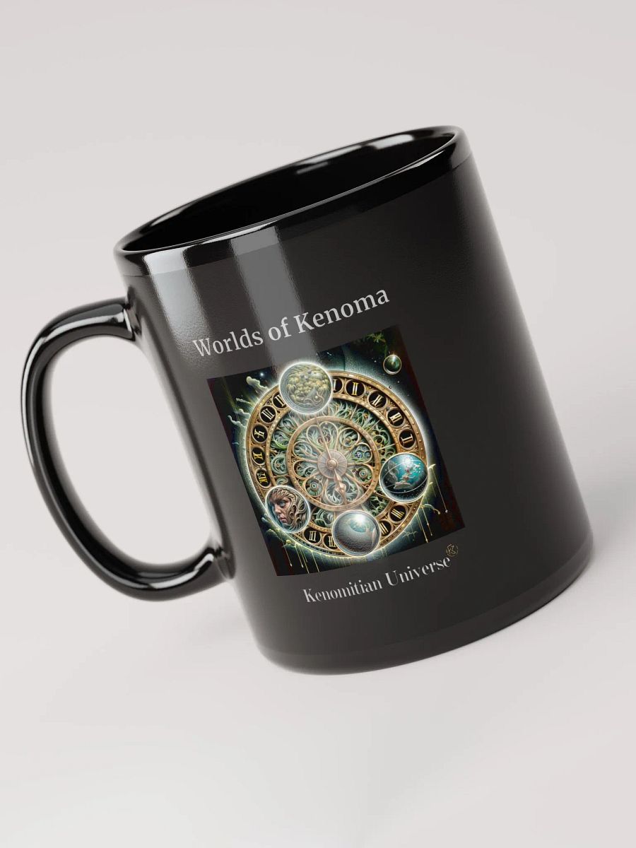 Worlds of Kenoma | Black Glossy Mug product image (4)