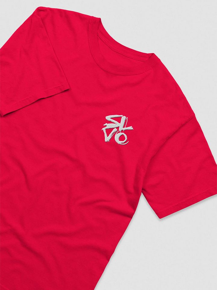 TShirt gestickt rot/weißes Logo product image (1)
