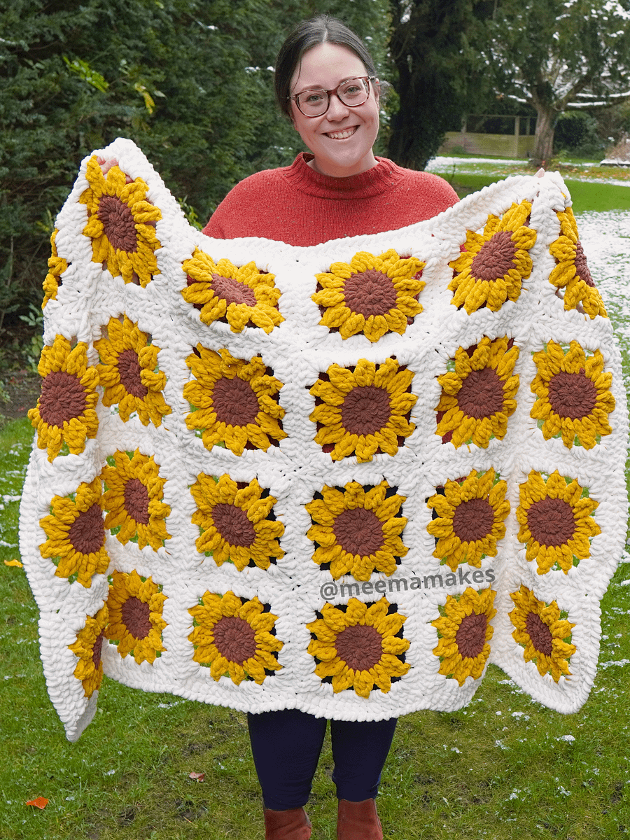 Sunflower Squish Blanket/Rug Pattern product image (1)