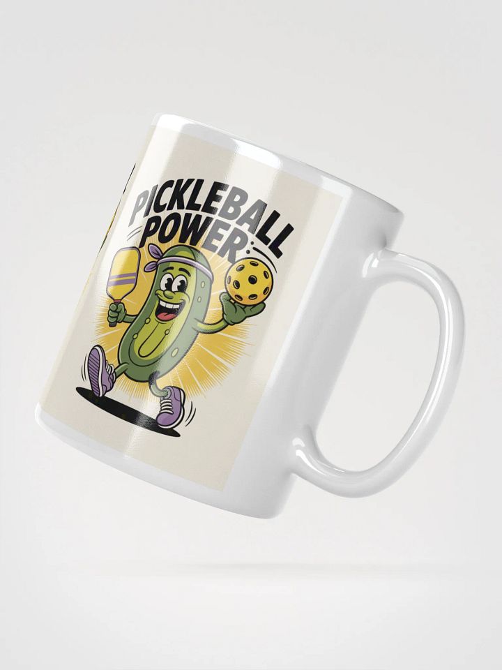 Pickleball Power Mug – Fun Pickle Character Design 11oz, 15oz, 20oz product image (4)