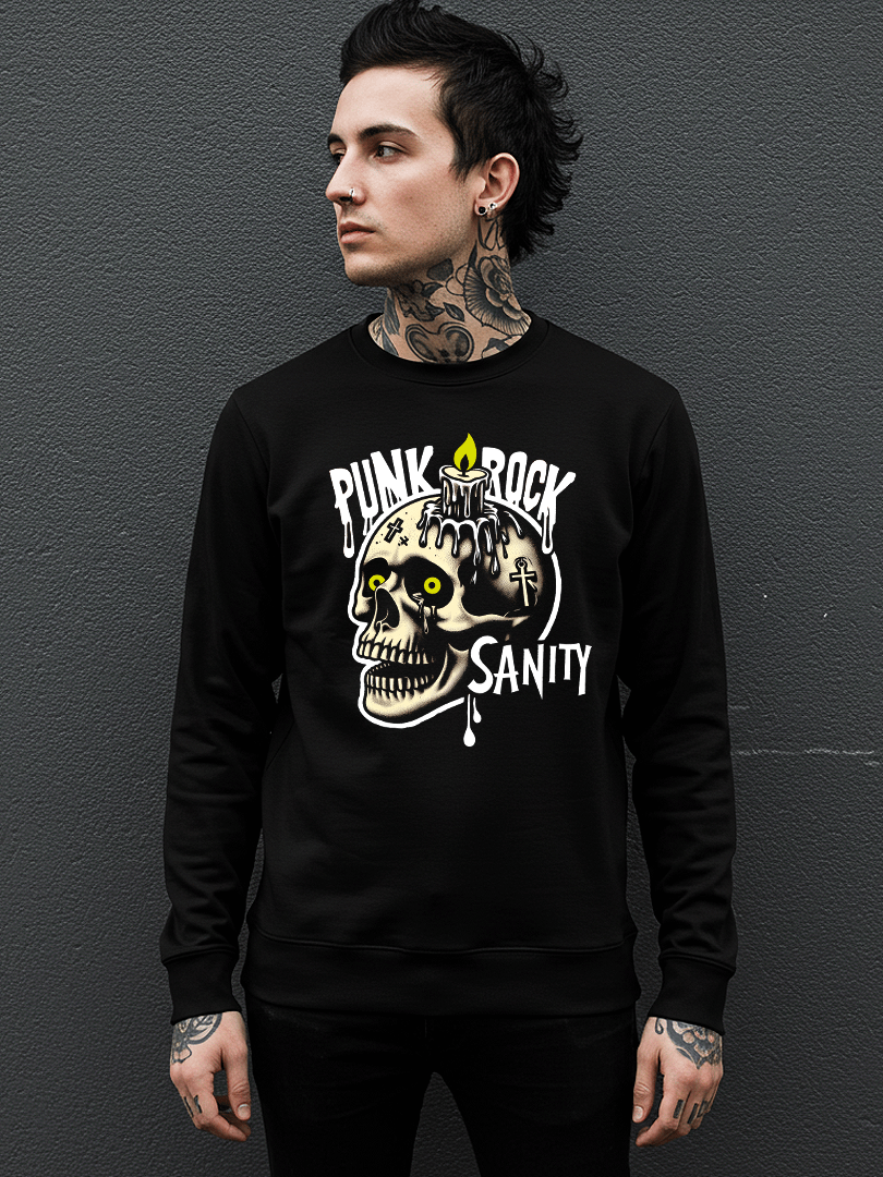 PUNK SKULL SANITY pullover product image (3)