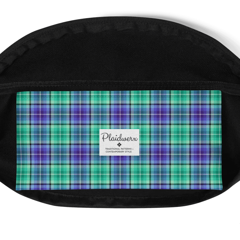 Bright Green and Purple Plaid Fanny Pack product image (6)