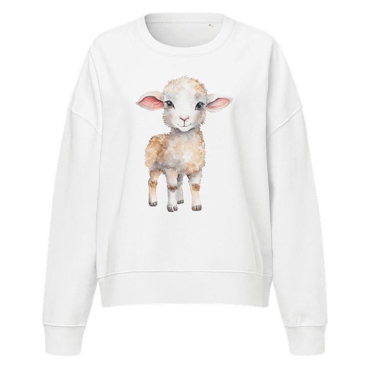 Lamb of God Watercolor Organic Sweatshirt product image (1)