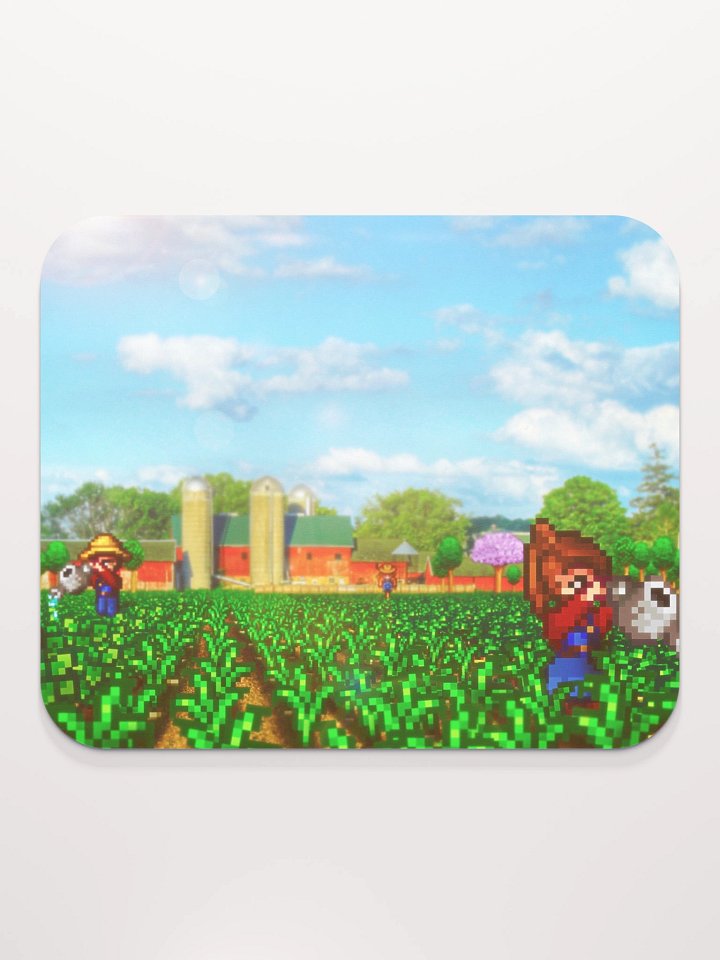 Retro Farm Pixel Mouse Pad product image (2)