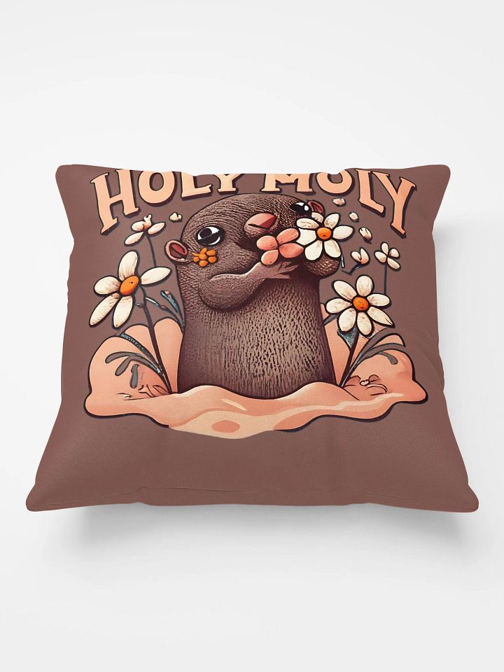 Holy Moly Cute Mole Pillow Design product image (1)