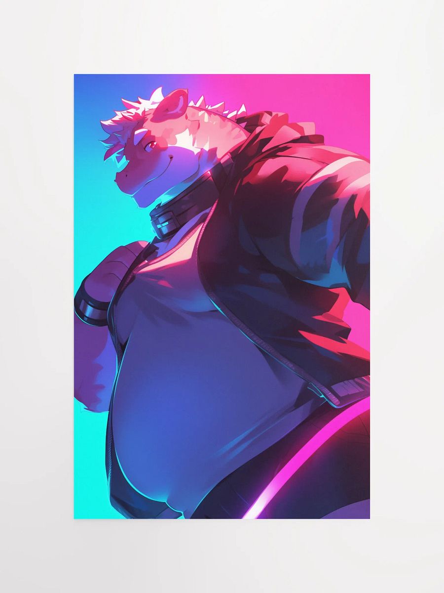 Futuristic Anthro Dragon Poster product image (8)