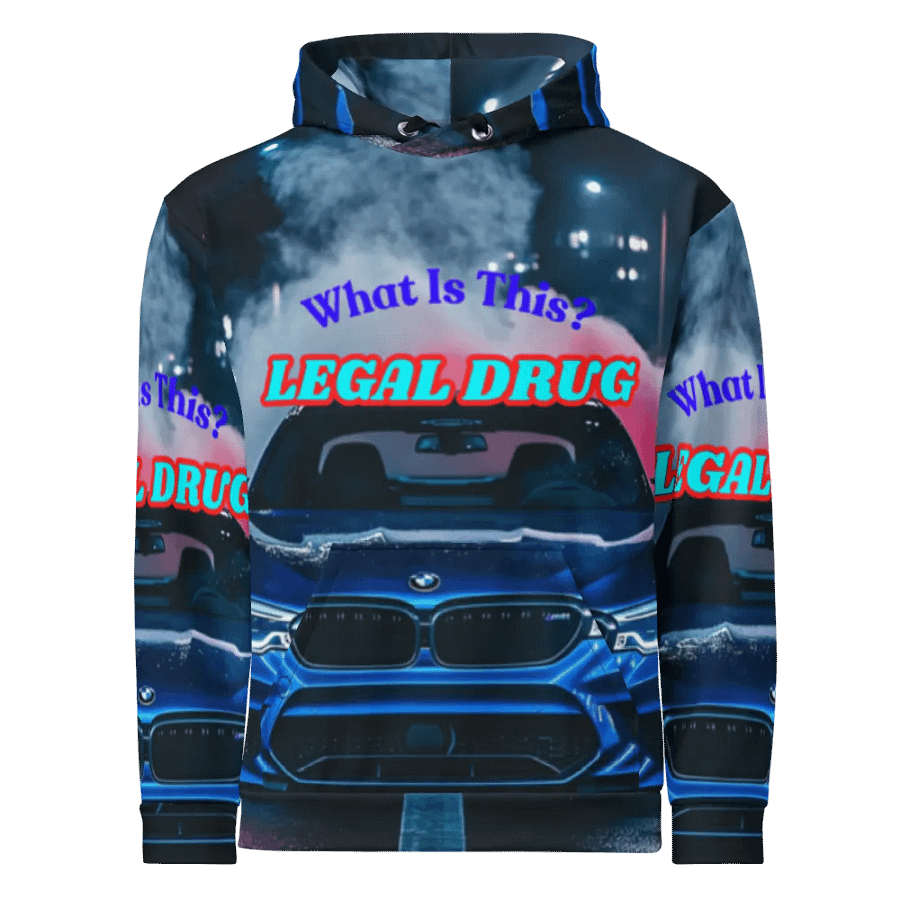 Mad For Mystic Beamer Ride "Legal Drug" All-Over Printed Unisex Hoodie product image (5)