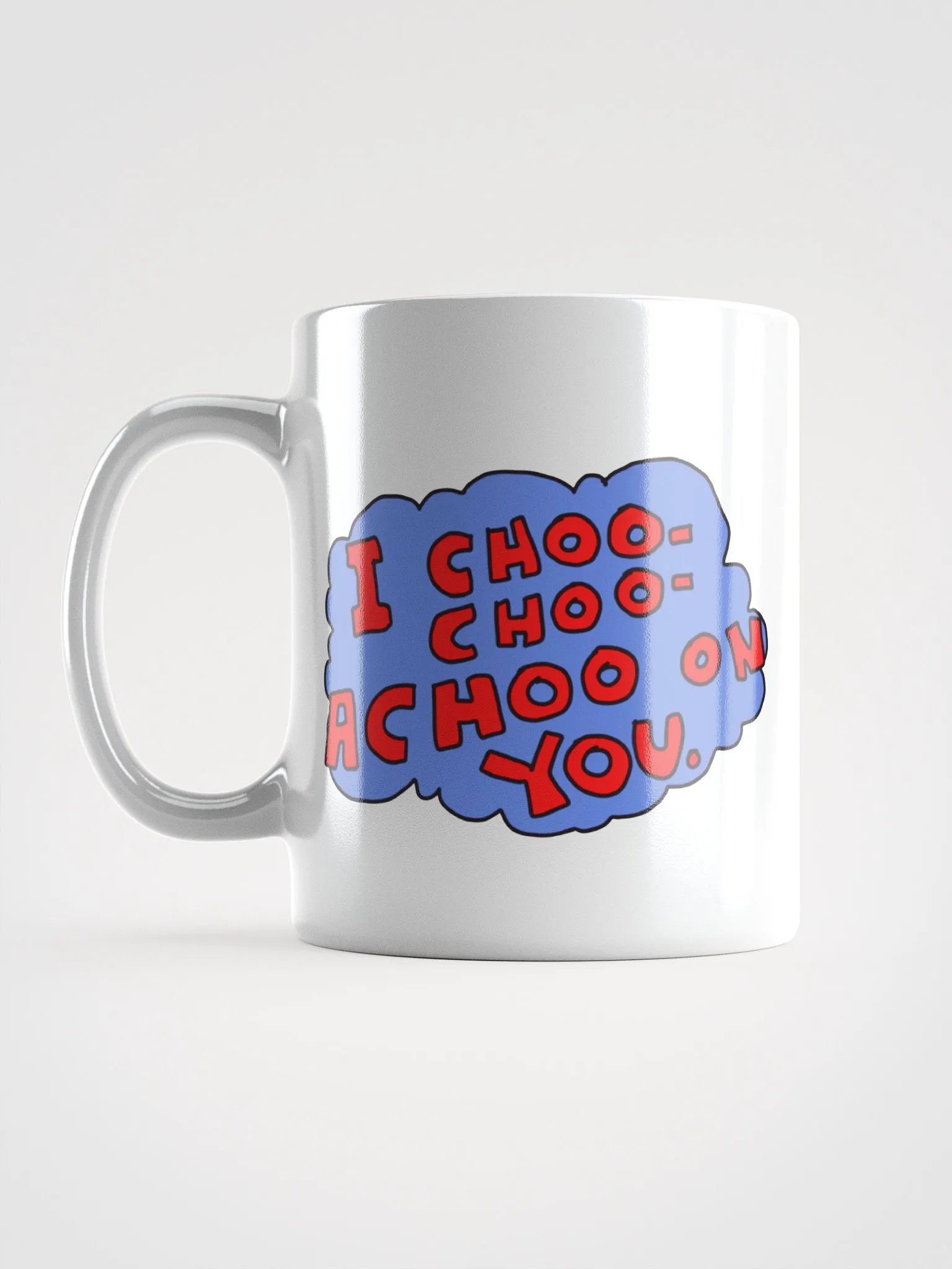 Achoo on You Orange Cat Mug Glossy White product image (3)