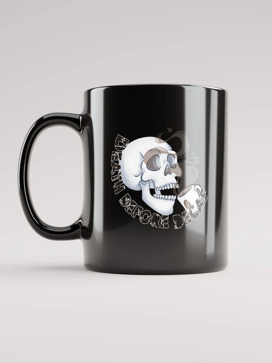 Death Before Decaf Coffee Mug (Black) product image (6)