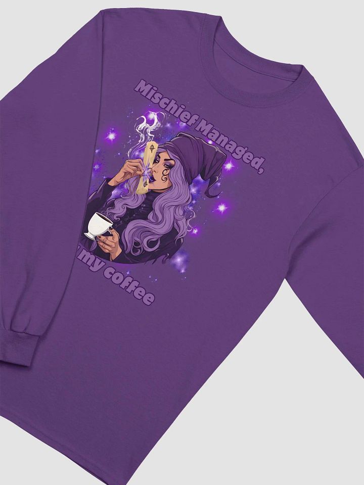 Mischief Managed after Coffee Long Sleeve Tee product image (1)