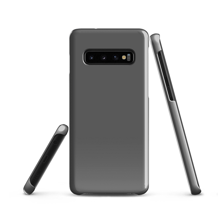 Dark Grey Solid Colour Samsung® Glossy Snap Case product image (2)