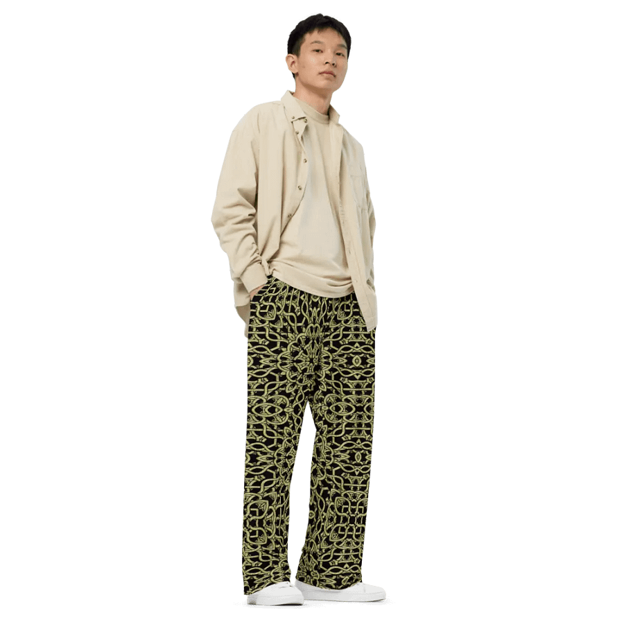 Golden Celtic Lace Wideleg Pants product image (3)