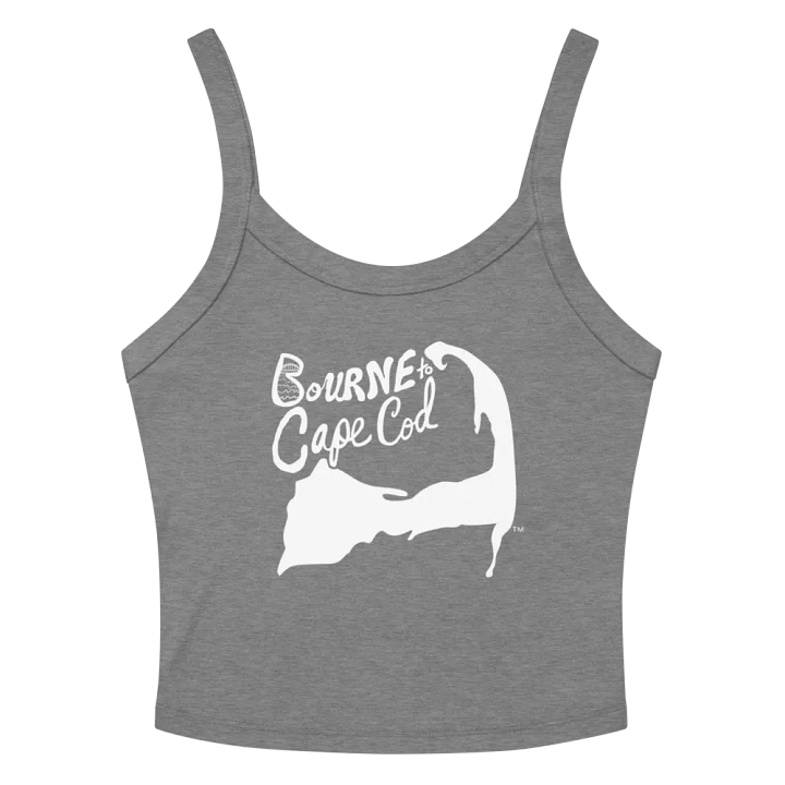 BOURNE to Cape Cod™ | Women’s Micro-Rib Tank | Coastal Cool with a Flattering Fit | White Logo product image (2)