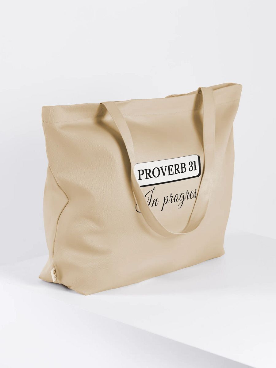 Proverb 31 in Progress, Organic Tote Bag product image (3)
