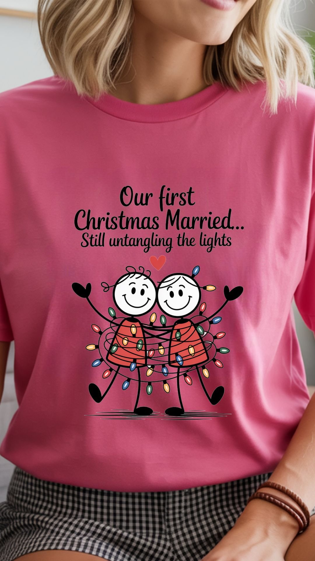 Our First Christmas Married T-Shirt | First Christmas as Mr. & Mrs Tee | Newlywed Holiday Shirt | Christmas Shirt for Married Couples | Mr & Mrs Holiday Tee | Christmas Newlywed Tee product image (2)