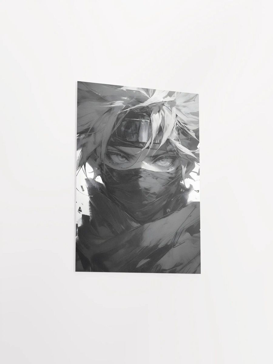 Unmasking the Shadow Warrior: A Black & White Ninja Portrait product image (23)