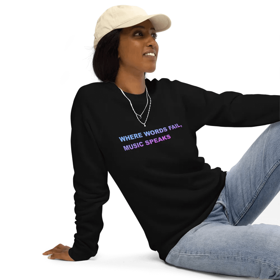 LAVENDER BLUE music speaks sweatshirt product image (9)