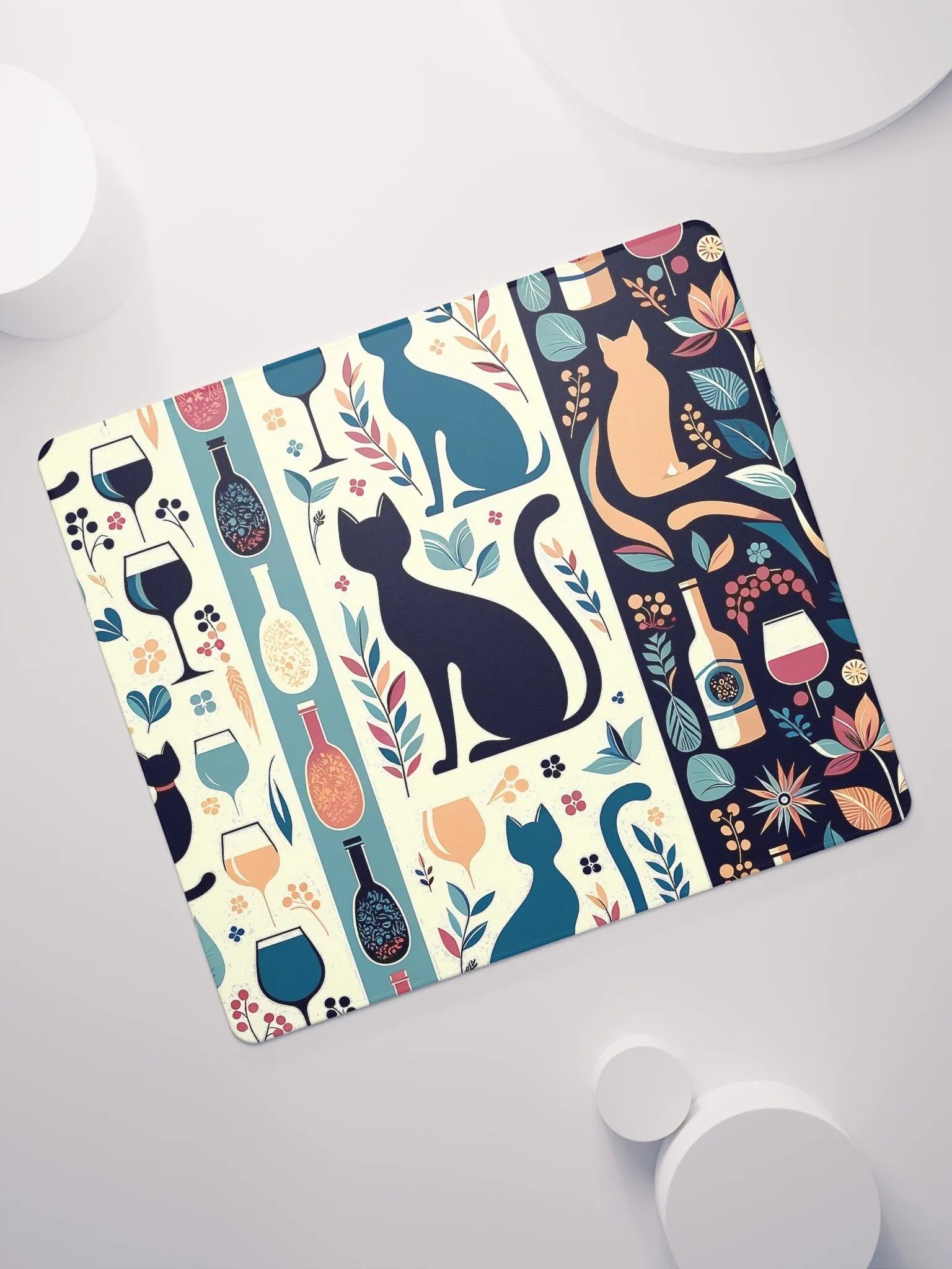 Gaming Mouse Pad: Cats and Wine product image (11)
