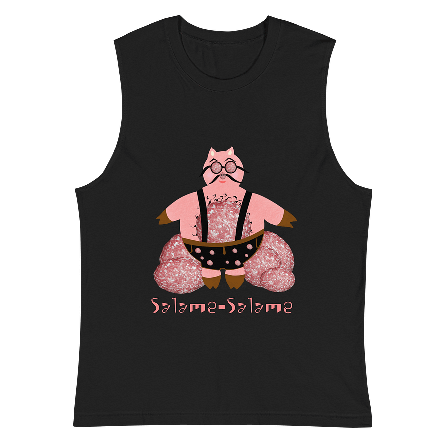 Whimsical Salame-Salame Pig Muscle Tank product image (3)