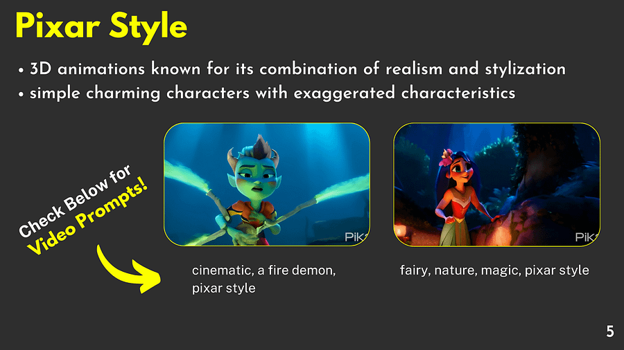 PIKA Labs Amazing Prompts Guide! - 20+ Animation Styles product image (4)