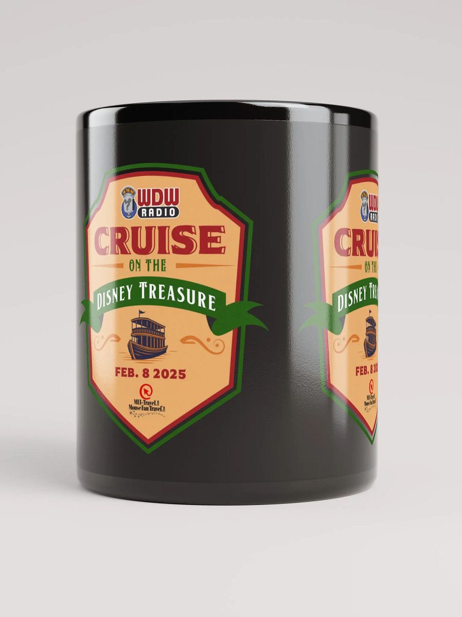 WDW Radio Cruise on the Disney Treasure 2025 Mug (black) product image (10)