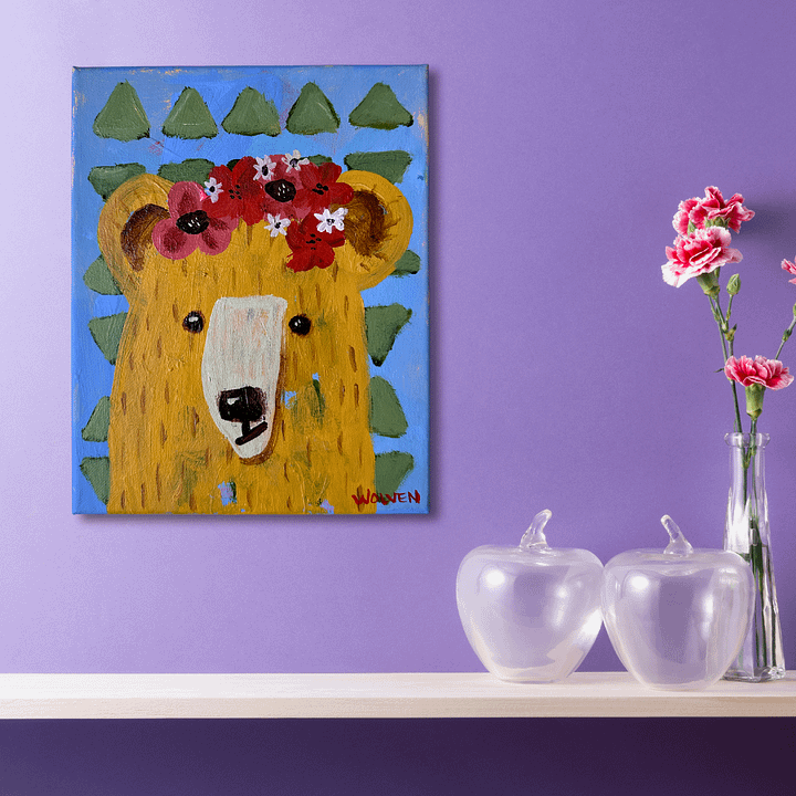 Original Painting: Blossom – The Bear of Joy product image (2)
