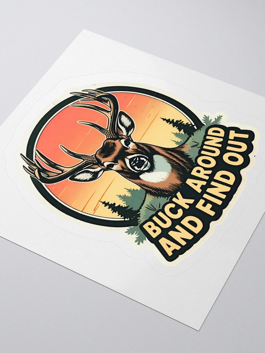 Buck Around Sunset Kiss Cut Stickers product image (9)