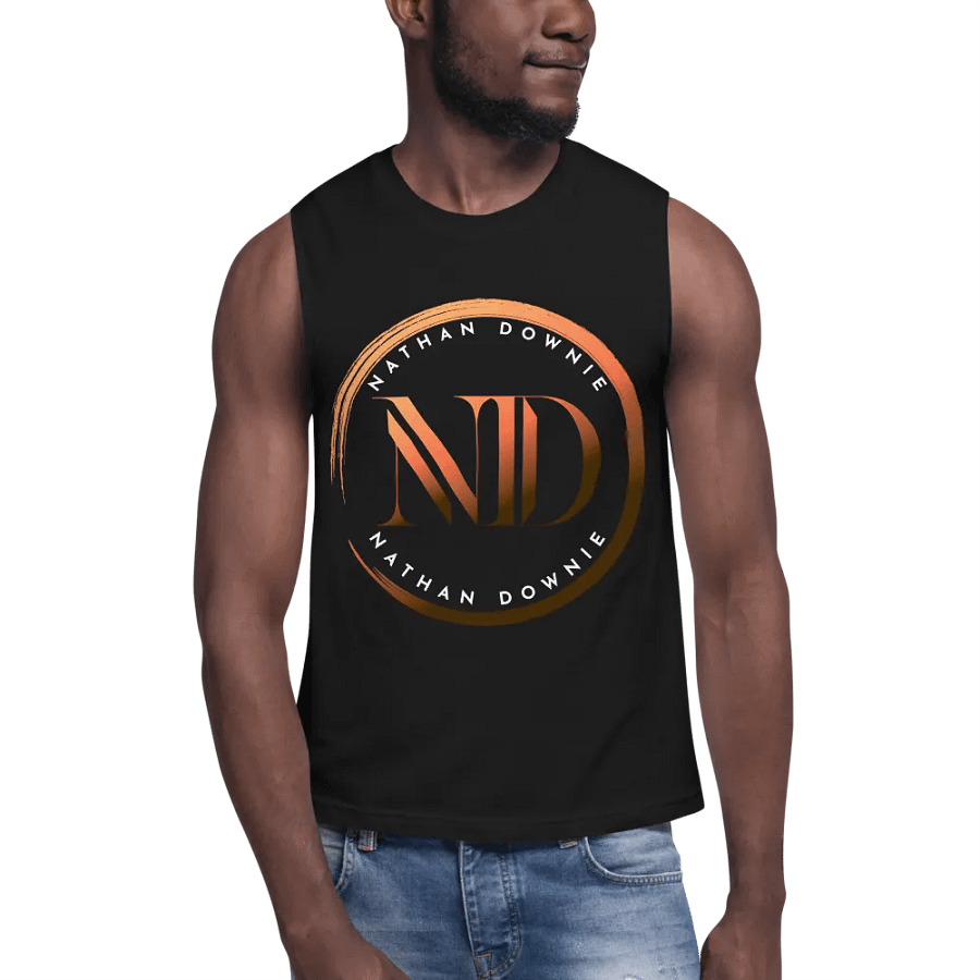 Nathan Downie Emblem - Unisex Muscle Tank Top - Black product image (7)