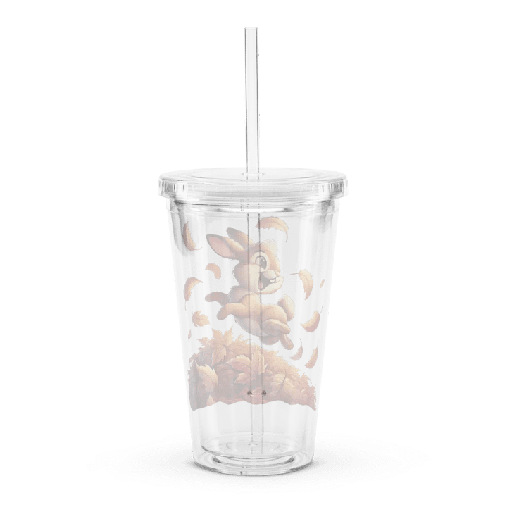 Autumn Leaves Bunny Rabbit Double Wall Tumbler product image (2)