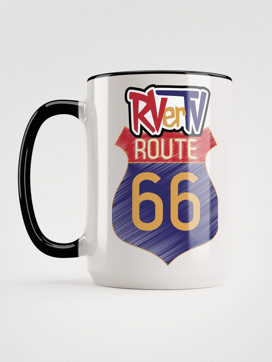 Route 66 Sign With RVerTV- Ceramic Coffee Mug product image (3)