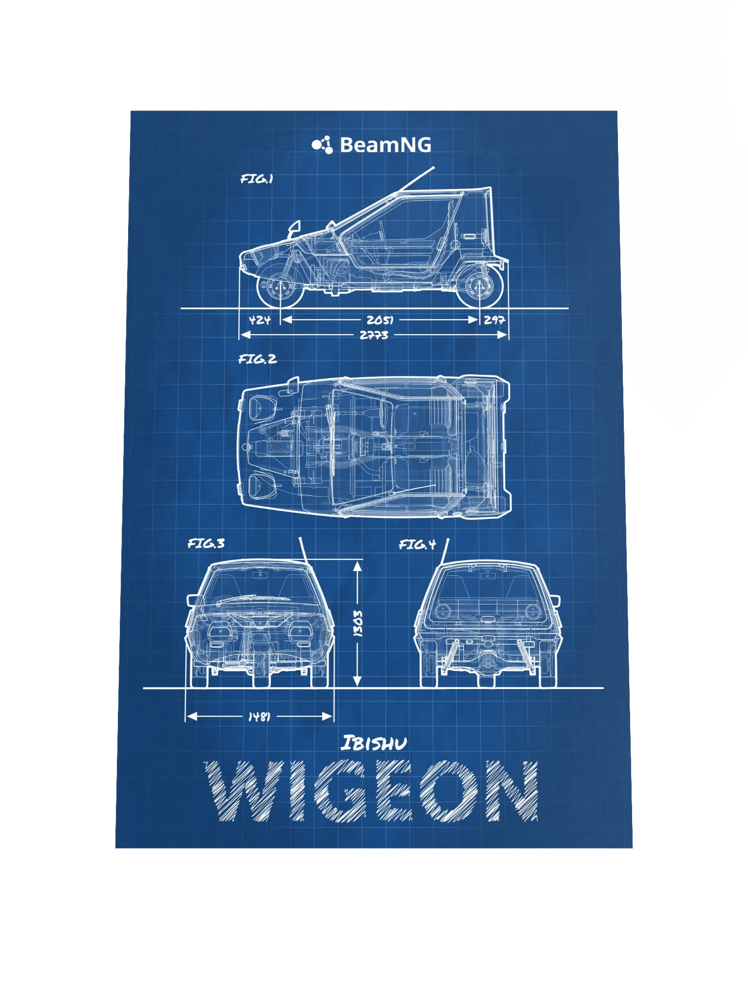 Ibishu Wigeon Blueprint Poster product image (1)