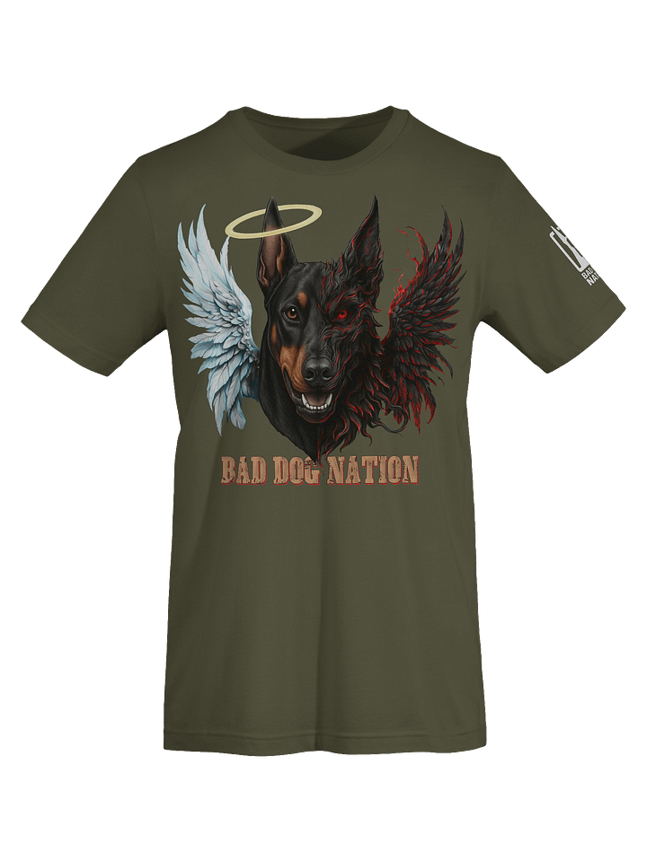 GOOD AND EVIL Doberman - PREMIUM ADULT UNISEX T-SHIRT ***NEW LARGER PRINT product image (6)