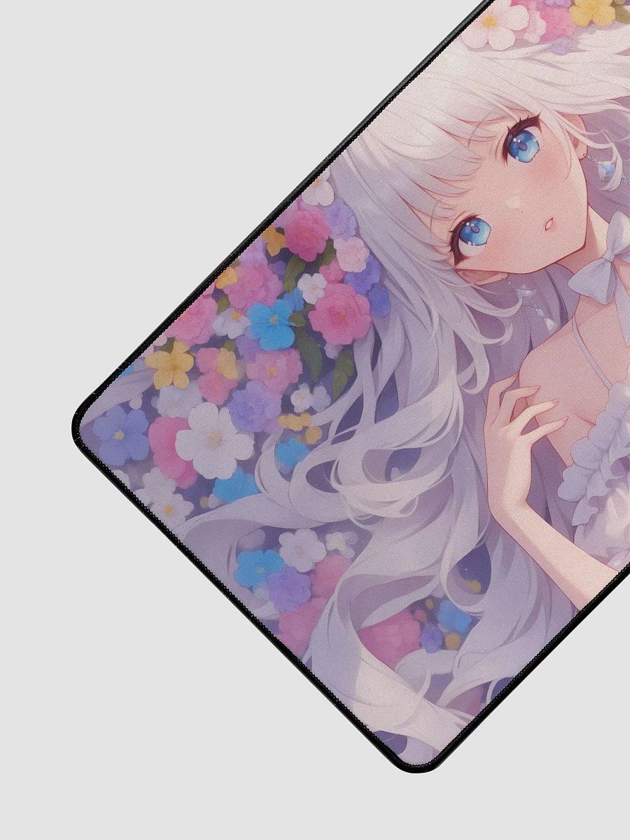 Cute anime girl in flower field Desktop mat product image (3)