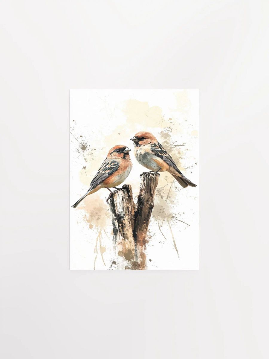 Rustic Lovebirds - Farmhouse Nature Wall Art product image (4)