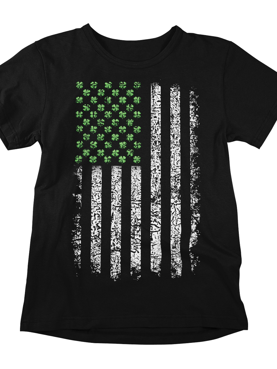 Shamrock Stars & Stripes Tee: St. Paddy's Patriotic Pride! product image (1)