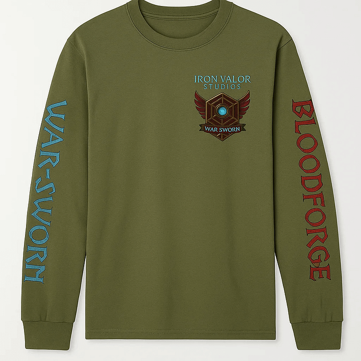 🩸⚔️ WAR-SWORN x BLOODFORGE Long Sleeve Tee product image (1)